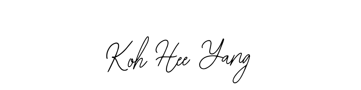 Similarly Bearetta-2O07w is the best handwritten signature design. Signature creator online .You can use it as an online autograph creator for name Koh Hee Yang. Koh Hee Yang signature style 12 images and pictures png