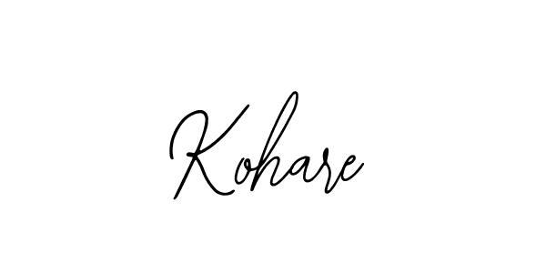 How to make Kohare signature? Bearetta-2O07w is a professional autograph style. Create handwritten signature for Kohare name. Kohare signature style 12 images and pictures png
