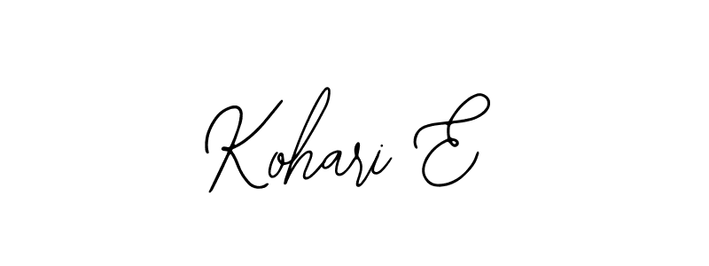 Also we have Kohari E name is the best signature style. Create professional handwritten signature collection using Bearetta-2O07w autograph style. Kohari E signature style 12 images and pictures png