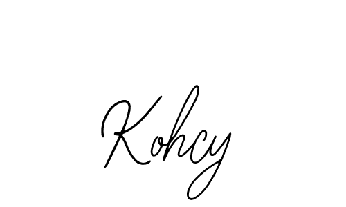 Similarly Bearetta-2O07w is the best handwritten signature design. Signature creator online .You can use it as an online autograph creator for name Kohcy. Kohcy signature style 12 images and pictures png