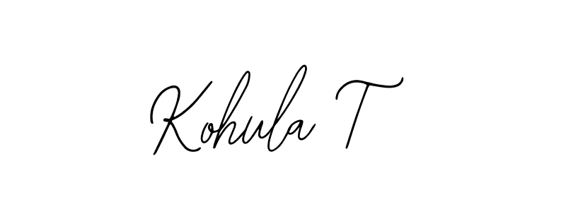 Design your own signature with our free online signature maker. With this signature software, you can create a handwritten (Bearetta-2O07w) signature for name Kohula T. Kohula T signature style 12 images and pictures png