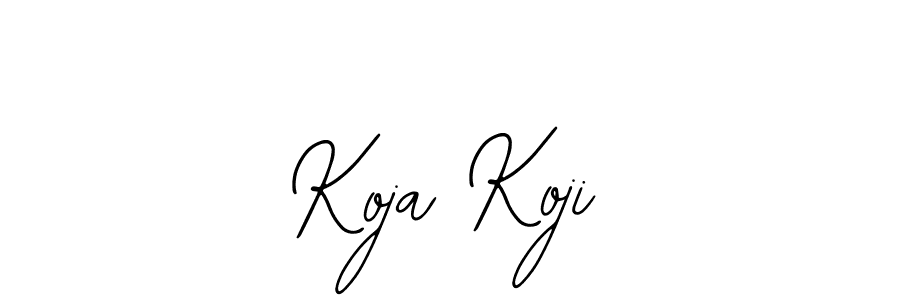 Design your own signature with our free online signature maker. With this signature software, you can create a handwritten (Bearetta-2O07w) signature for name Koja Koji. Koja Koji signature style 12 images and pictures png