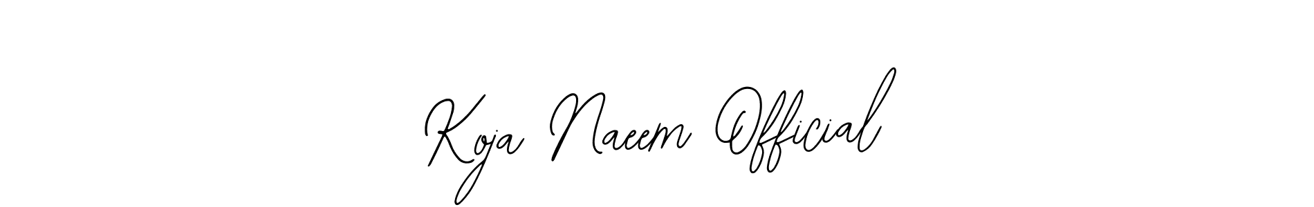 Bearetta-2O07w is a professional signature style that is perfect for those who want to add a touch of class to their signature. It is also a great choice for those who want to make their signature more unique. Get Koja Naeem Official name to fancy signature for free. Koja Naeem Official signature style 12 images and pictures png