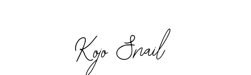 How to make Kojo Snail signature? Bearetta-2O07w is a professional autograph style. Create handwritten signature for Kojo Snail name. Kojo Snail signature style 12 images and pictures png