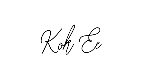if you are searching for the best signature style for your name Kok Ee. so please give up your signature search. here we have designed multiple signature styles  using Bearetta-2O07w. Kok Ee signature style 12 images and pictures png