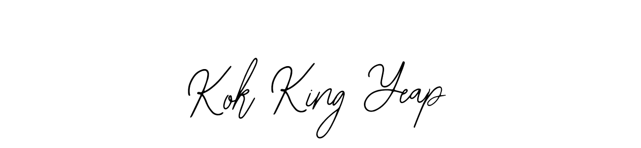Use a signature maker to create a handwritten signature online. With this signature software, you can design (Bearetta-2O07w) your own signature for name Kok King Yeap. Kok King Yeap signature style 12 images and pictures png