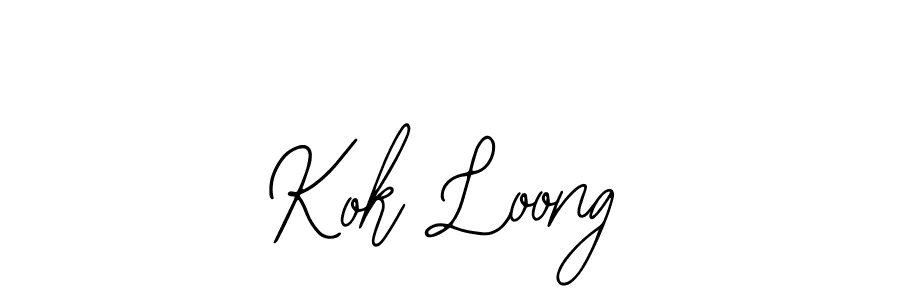 Design your own signature with our free online signature maker. With this signature software, you can create a handwritten (Bearetta-2O07w) signature for name Kok Loong. Kok Loong signature style 12 images and pictures png