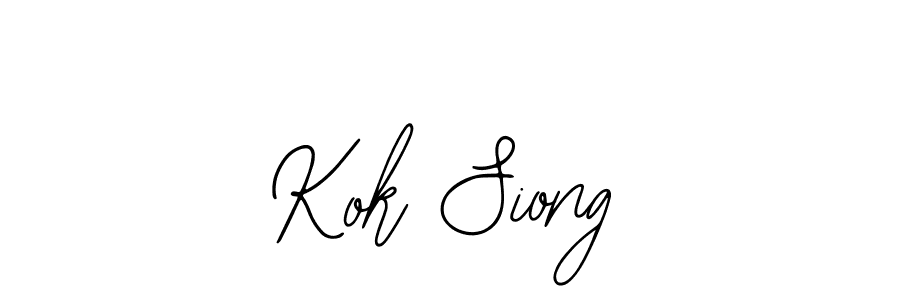 How to make Kok Siong signature? Bearetta-2O07w is a professional autograph style. Create handwritten signature for Kok Siong name. Kok Siong signature style 12 images and pictures png