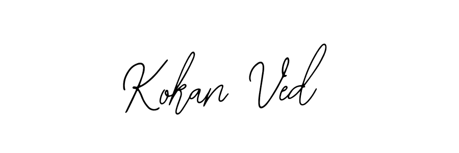 Similarly Bearetta-2O07w is the best handwritten signature design. Signature creator online .You can use it as an online autograph creator for name Kokan Ved. Kokan Ved signature style 12 images and pictures png