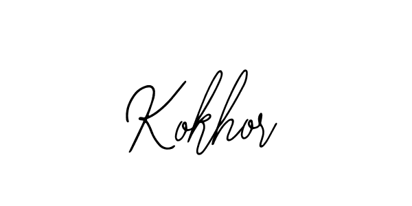 The best way (Bearetta-2O07w) to make a short signature is to pick only two or three words in your name. The name Kokhor include a total of six letters. For converting this name. Kokhor signature style 12 images and pictures png