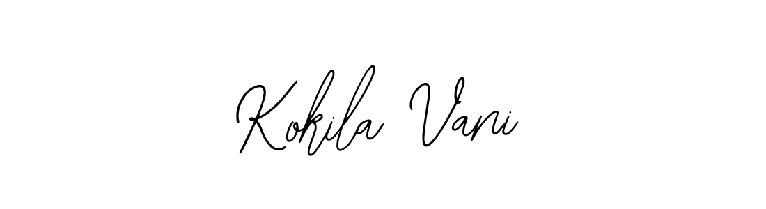 Similarly Bearetta-2O07w is the best handwritten signature design. Signature creator online .You can use it as an online autograph creator for name Kokila Vani. Kokila Vani signature style 12 images and pictures png