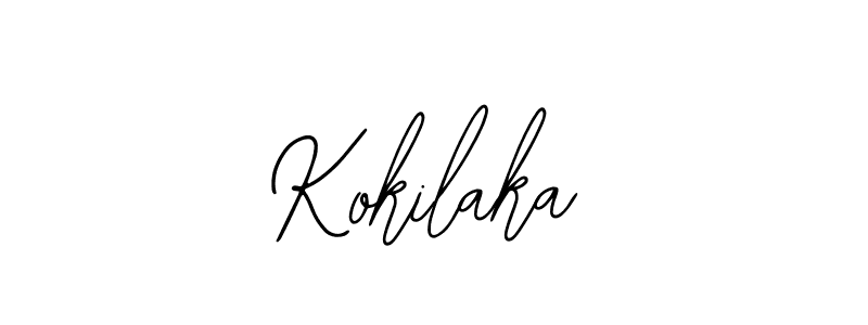 Use a signature maker to create a handwritten signature online. With this signature software, you can design (Bearetta-2O07w) your own signature for name Kokilaka. Kokilaka signature style 12 images and pictures png