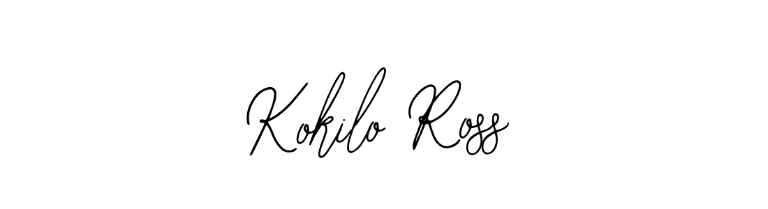 You should practise on your own different ways (Bearetta-2O07w) to write your name (Kokilo Ross) in signature. don't let someone else do it for you. Kokilo Ross signature style 12 images and pictures png