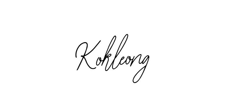 You should practise on your own different ways (Bearetta-2O07w) to write your name (Kokleong) in signature. don't let someone else do it for you. Kokleong signature style 12 images and pictures png
