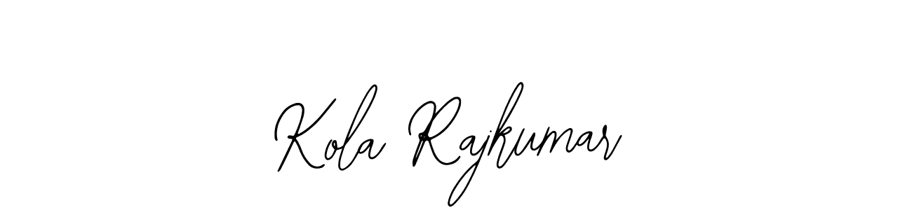 How to Draw Kola Rajkumar signature style? Bearetta-2O07w is a latest design signature styles for name Kola Rajkumar. Kola Rajkumar signature style 12 images and pictures png