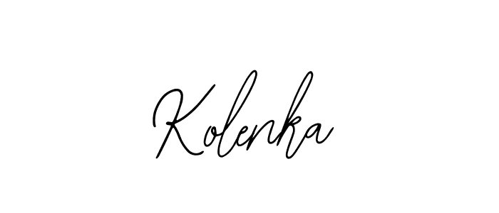 Design your own signature with our free online signature maker. With this signature software, you can create a handwritten (Bearetta-2O07w) signature for name Kolenka. Kolenka signature style 12 images and pictures png