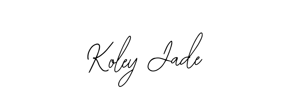 Design your own signature with our free online signature maker. With this signature software, you can create a handwritten (Bearetta-2O07w) signature for name Koley Jade. Koley Jade signature style 12 images and pictures png