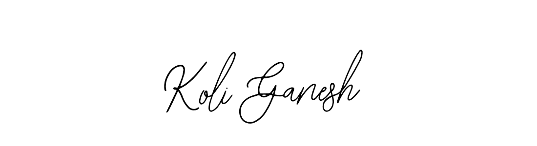 Also You can easily find your signature by using the search form. We will create Koli Ganesh name handwritten signature images for you free of cost using Bearetta-2O07w sign style. Koli Ganesh signature style 12 images and pictures png