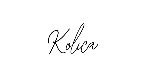 Also we have Kolica name is the best signature style. Create professional handwritten signature collection using Bearetta-2O07w autograph style. Kolica signature style 12 images and pictures png