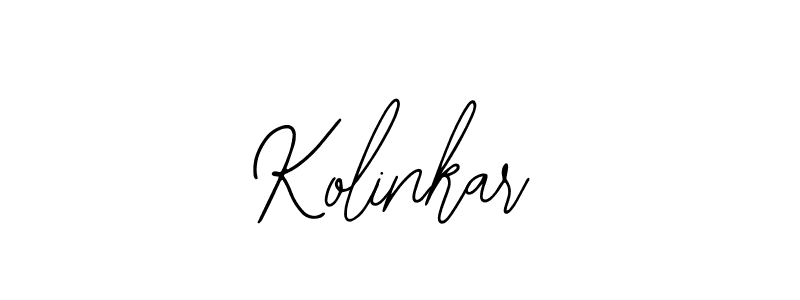 You should practise on your own different ways (Bearetta-2O07w) to write your name (Kolinkar) in signature. don't let someone else do it for you. Kolinkar signature style 12 images and pictures png
