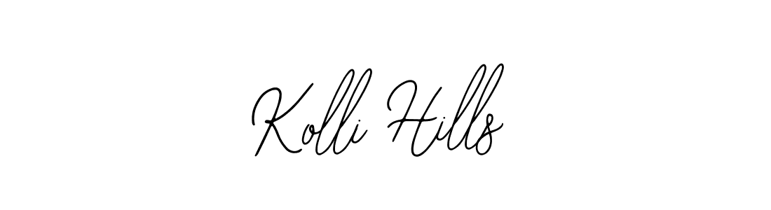 Also You can easily find your signature by using the search form. We will create Kolli Hills name handwritten signature images for you free of cost using Bearetta-2O07w sign style. Kolli Hills signature style 12 images and pictures png