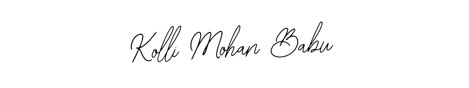 Kolli Mohan Babu stylish signature style. Best Handwritten Sign (Bearetta-2O07w) for my name. Handwritten Signature Collection Ideas for my name Kolli Mohan Babu. Kolli Mohan Babu signature style 12 images and pictures png