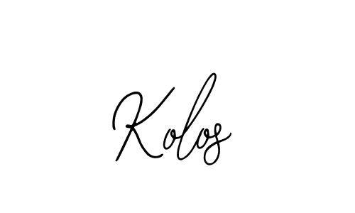 Similarly Bearetta-2O07w is the best handwritten signature design. Signature creator online .You can use it as an online autograph creator for name Kolos. Kolos signature style 12 images and pictures png