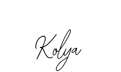 Create a beautiful signature design for name Kolya. With this signature (Bearetta-2O07w) fonts, you can make a handwritten signature for free. Kolya signature style 12 images and pictures png