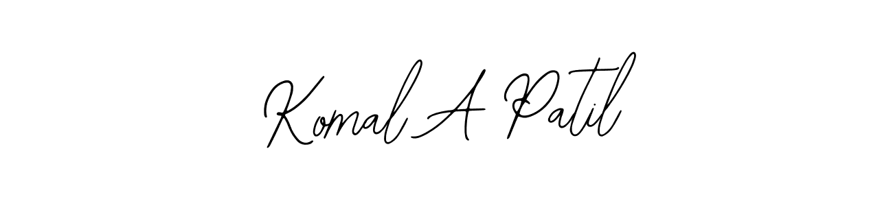 if you are searching for the best signature style for your name Komal A Patil. so please give up your signature search. here we have designed multiple signature styles  using Bearetta-2O07w. Komal A Patil signature style 12 images and pictures png