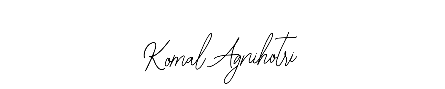 Create a beautiful signature design for name Komal Agnihotri. With this signature (Bearetta-2O07w) fonts, you can make a handwritten signature for free. Komal Agnihotri signature style 12 images and pictures png