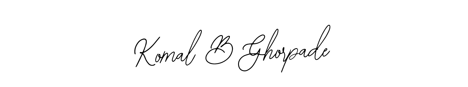 Also You can easily find your signature by using the search form. We will create Komal B Ghorpade name handwritten signature images for you free of cost using Bearetta-2O07w sign style. Komal B Ghorpade signature style 12 images and pictures png