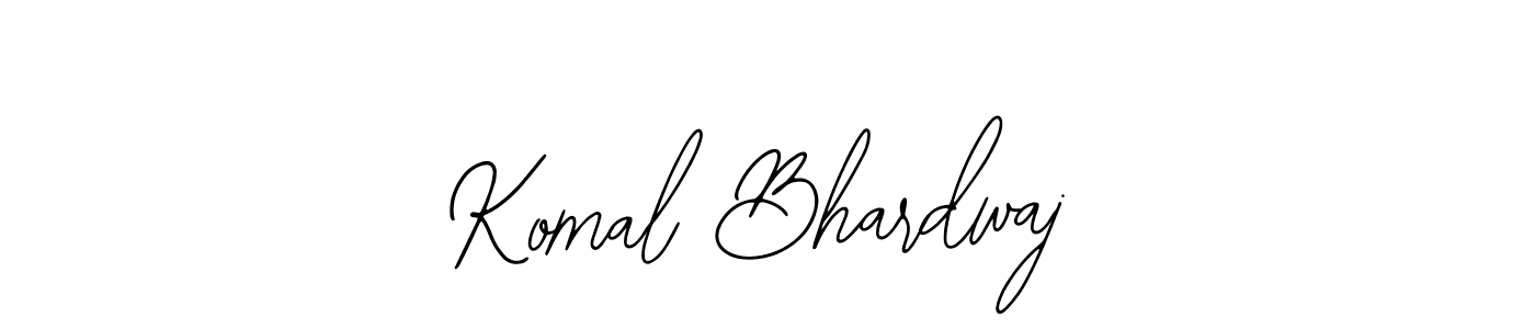 How to make Komal Bhardwaj name signature. Use Bearetta-2O07w style for creating short signs online. This is the latest handwritten sign. Komal Bhardwaj signature style 12 images and pictures png