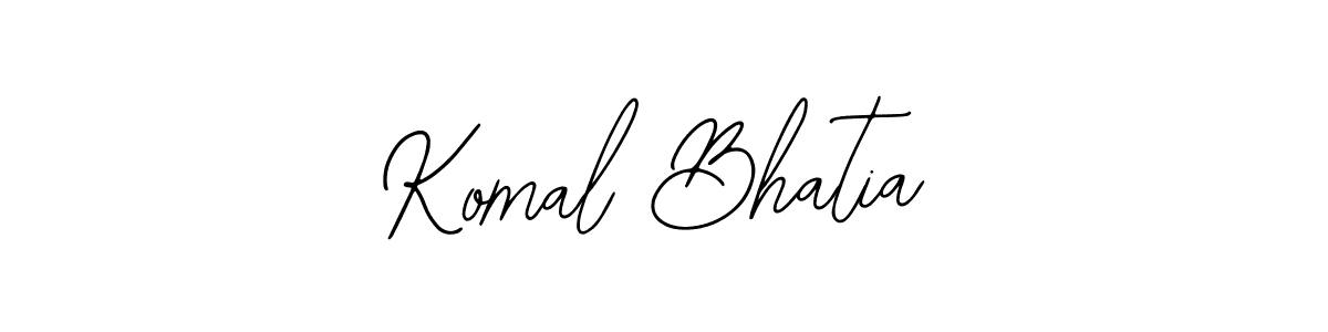 Create a beautiful signature design for name Komal Bhatia. With this signature (Bearetta-2O07w) fonts, you can make a handwritten signature for free. Komal Bhatia signature style 12 images and pictures png