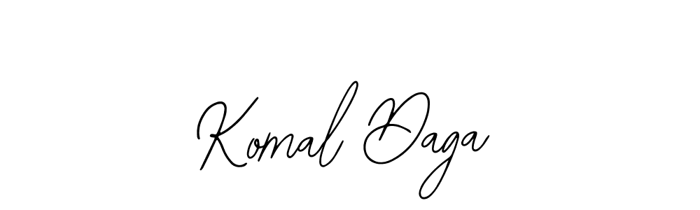 Komal Daga stylish signature style. Best Handwritten Sign (Bearetta-2O07w) for my name. Handwritten Signature Collection Ideas for my name Komal Daga. Komal Daga signature style 12 images and pictures png