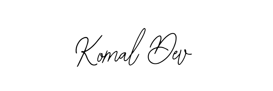 How to make Komal Dev name signature. Use Bearetta-2O07w style for creating short signs online. This is the latest handwritten sign. Komal Dev signature style 12 images and pictures png