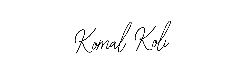 The best way (Bearetta-2O07w) to make a short signature is to pick only two or three words in your name. The name Komal Koli include a total of six letters. For converting this name. Komal Koli signature style 12 images and pictures png