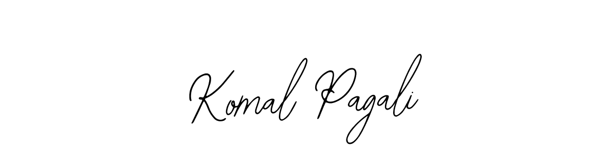 How to make Komal Pagali name signature. Use Bearetta-2O07w style for creating short signs online. This is the latest handwritten sign. Komal Pagali signature style 12 images and pictures png