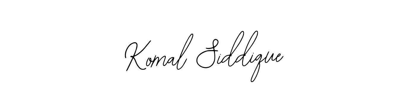 Make a beautiful signature design for name Komal Siddique. With this signature (Bearetta-2O07w) style, you can create a handwritten signature for free. Komal Siddique signature style 12 images and pictures png