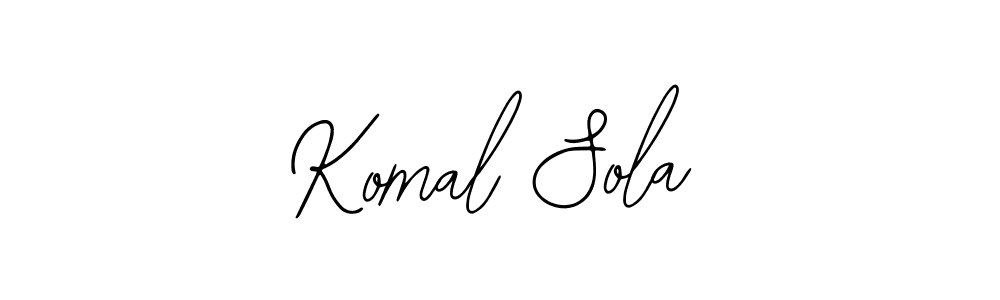 Create a beautiful signature design for name Komal Sola. With this signature (Bearetta-2O07w) fonts, you can make a handwritten signature for free. Komal Sola signature style 12 images and pictures png