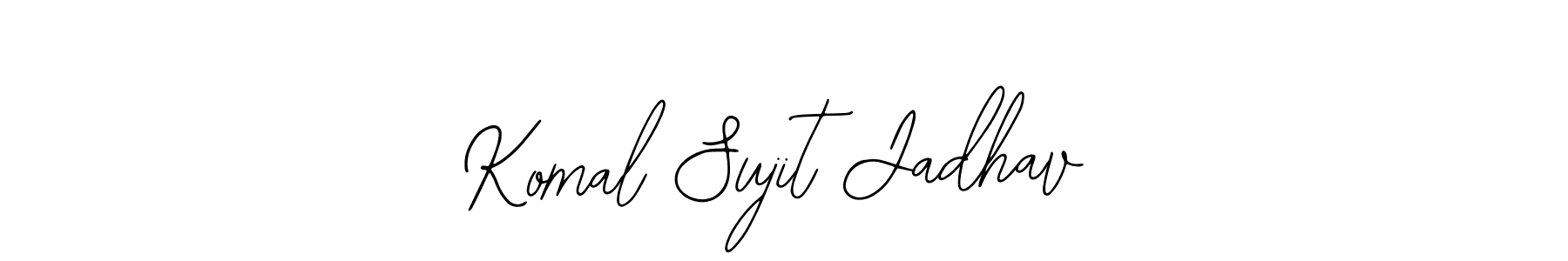 You should practise on your own different ways (Bearetta-2O07w) to write your name (Komal Sujit Jadhav) in signature. don't let someone else do it for you. Komal Sujit Jadhav signature style 12 images and pictures png