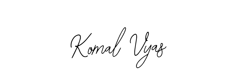 Make a beautiful signature design for name Komal Vyas. Use this online signature maker to create a handwritten signature for free. Komal Vyas signature style 12 images and pictures png