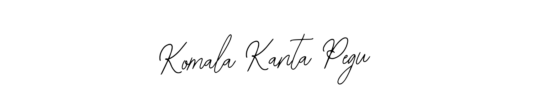 How to make Komala Kanta Pegu name signature. Use Bearetta-2O07w style for creating short signs online. This is the latest handwritten sign. Komala Kanta Pegu signature style 12 images and pictures png