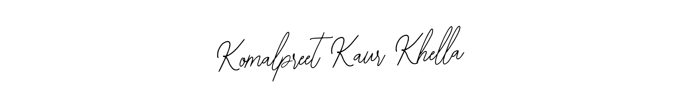Design your own signature with our free online signature maker. With this signature software, you can create a handwritten (Bearetta-2O07w) signature for name Komalpreet Kaur Khella. Komalpreet Kaur Khella signature style 12 images and pictures png