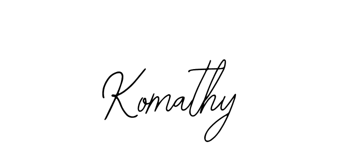 Use a signature maker to create a handwritten signature online. With this signature software, you can design (Bearetta-2O07w) your own signature for name Komathy. Komathy signature style 12 images and pictures png