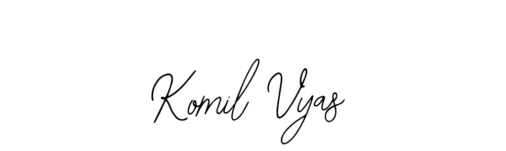 if you are searching for the best signature style for your name Komil Vyas. so please give up your signature search. here we have designed multiple signature styles  using Bearetta-2O07w. Komil Vyas signature style 12 images and pictures png