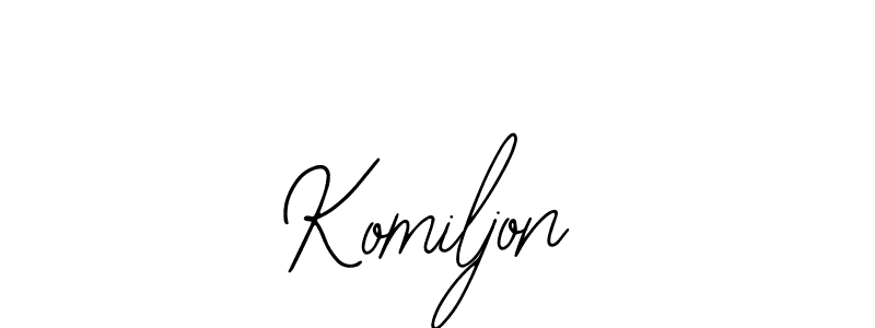 How to Draw Komiljon signature style? Bearetta-2O07w is a latest design signature styles for name Komiljon. Komiljon signature style 12 images and pictures png