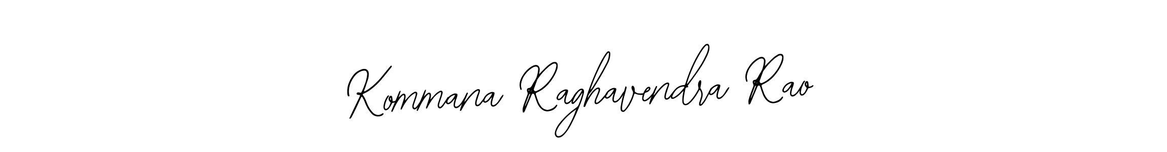 Design your own signature with our free online signature maker. With this signature software, you can create a handwritten (Bearetta-2O07w) signature for name Kommana Raghavendra Rao. Kommana Raghavendra Rao signature style 12 images and pictures png
