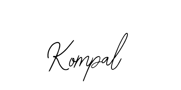 You should practise on your own different ways (Bearetta-2O07w) to write your name (Kompal) in signature. don't let someone else do it for you. Kompal signature style 12 images and pictures png