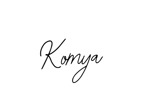 You should practise on your own different ways (Bearetta-2O07w) to write your name (Komya) in signature. don't let someone else do it for you. Komya signature style 12 images and pictures png