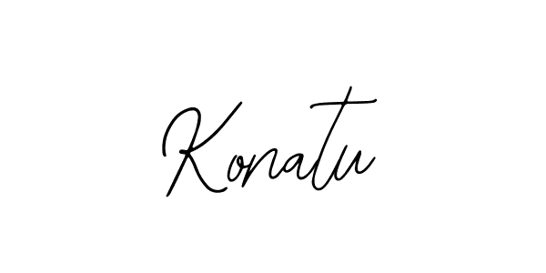 The best way (Bearetta-2O07w) to make a short signature is to pick only two or three words in your name. The name Konatu include a total of six letters. For converting this name. Konatu signature style 12 images and pictures png